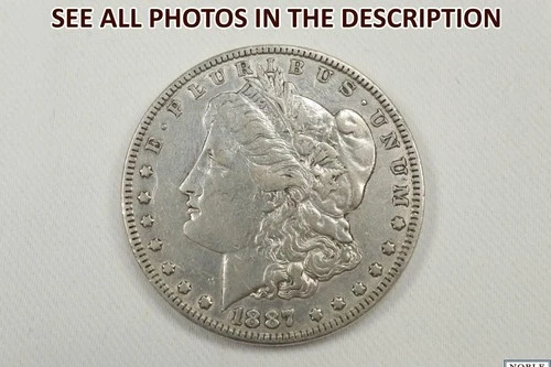 NobleSpirit Popular 1887 Morgan Silver Dollar XF+ / AU