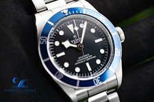 TUDOR Black Bay 41mm Diver Automatic Blue Bezel Black Dial Steel Box Papers