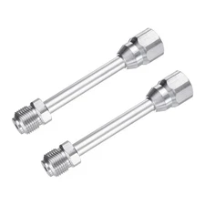2pcs 15cm 6" Airless Paint Sprayer Spray Gun Tip Extension Pole Rod Silver