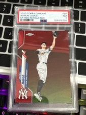2020 Topps Chrome AARON JUDGE #50 SP Red Refractor #/5 PSA 7 NearMINt