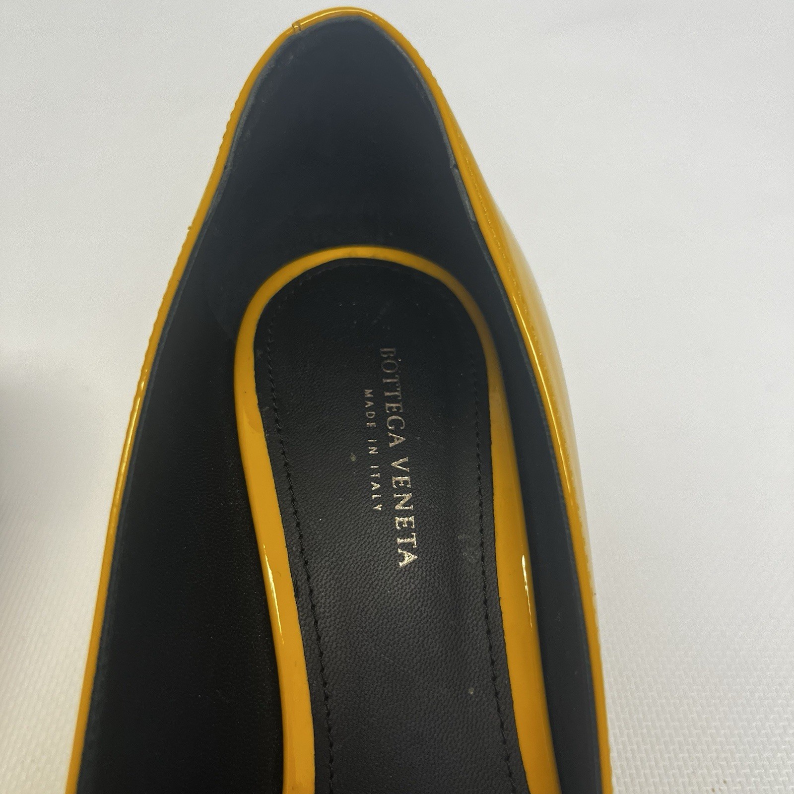 BRAND NEW Bottega Veneta Leather Patent Isabella Sunset Block Heels pumps 36 1/2 thumbnail 10