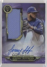 2019 Triple Threads Single Jumbo Relics Amethyst 12/75 Jeremy Jeffress Auto s3g