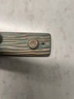 VTG solid Cast Brass Woodpecker Bird Door Knocker Vedigris Antique Faux Green  — photo 5