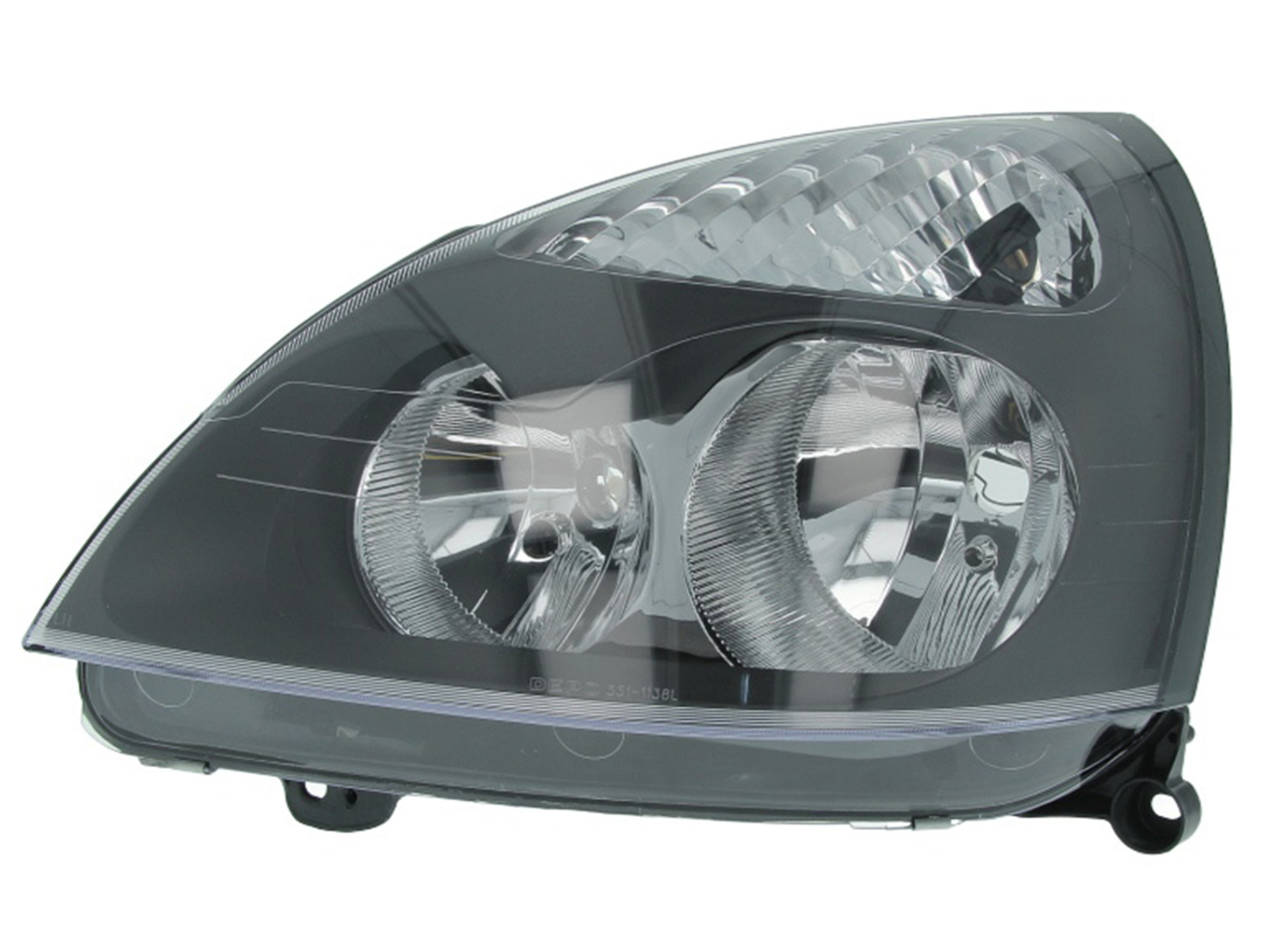 Phare avant gauche électrique Renault Thalia à fond gris pour réglage automatique