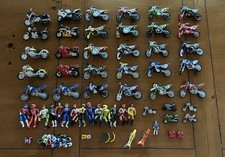 LOT OF 35 MOTORCYCLE MOTOCROSS DIRTBIKES 14 RIDERS GEAR VINTAGE RACING RACE