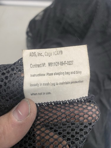 USMC Mesh Storage Bag Carry Bag 8465-01-574-4494 Black - 第 7/12 張圖片