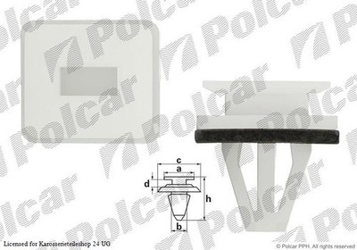 Leistenklemme für Honda Civic VII Hatchback EU EP EV Cr-V II RD III RE ab 02->