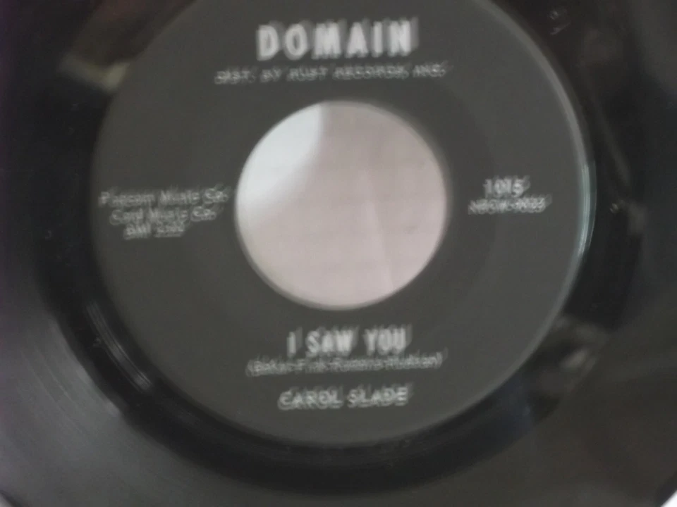 Carol Slade,Domain 1015,"I Wanna Know Right Now",US,7" 45,1964,Northern Soul,M - Image 2 of 2