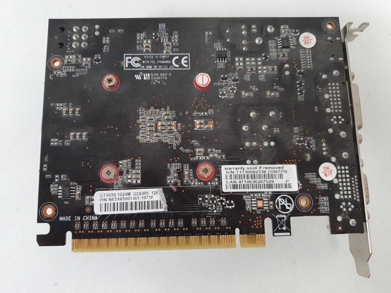 Palit NVIDIA GEFORCE GTX 650 1GB GDDR5 128BIT mini HDMI DVI VGA Video