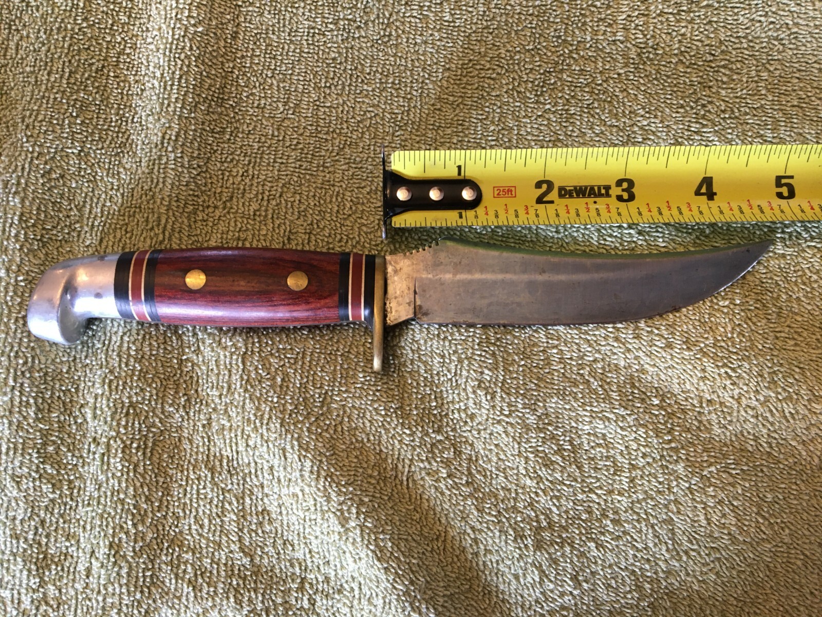 Western Knife, W39 I, rosewood handle, brown leather sheath eBay