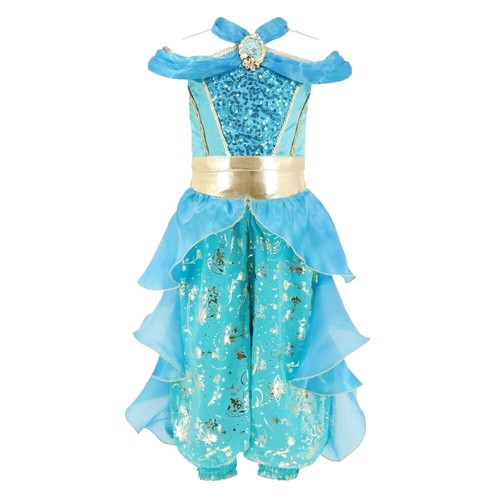 DISNEY PRINCESS JASMINE DRESS GIRLS SIZE 9/10 Color GOLD | eBay