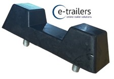 BOAT TRAILER BLACK RUBBER WINCH POST SNUBBER BLOCK OR KEEL SUPPORT - 152x44x40
