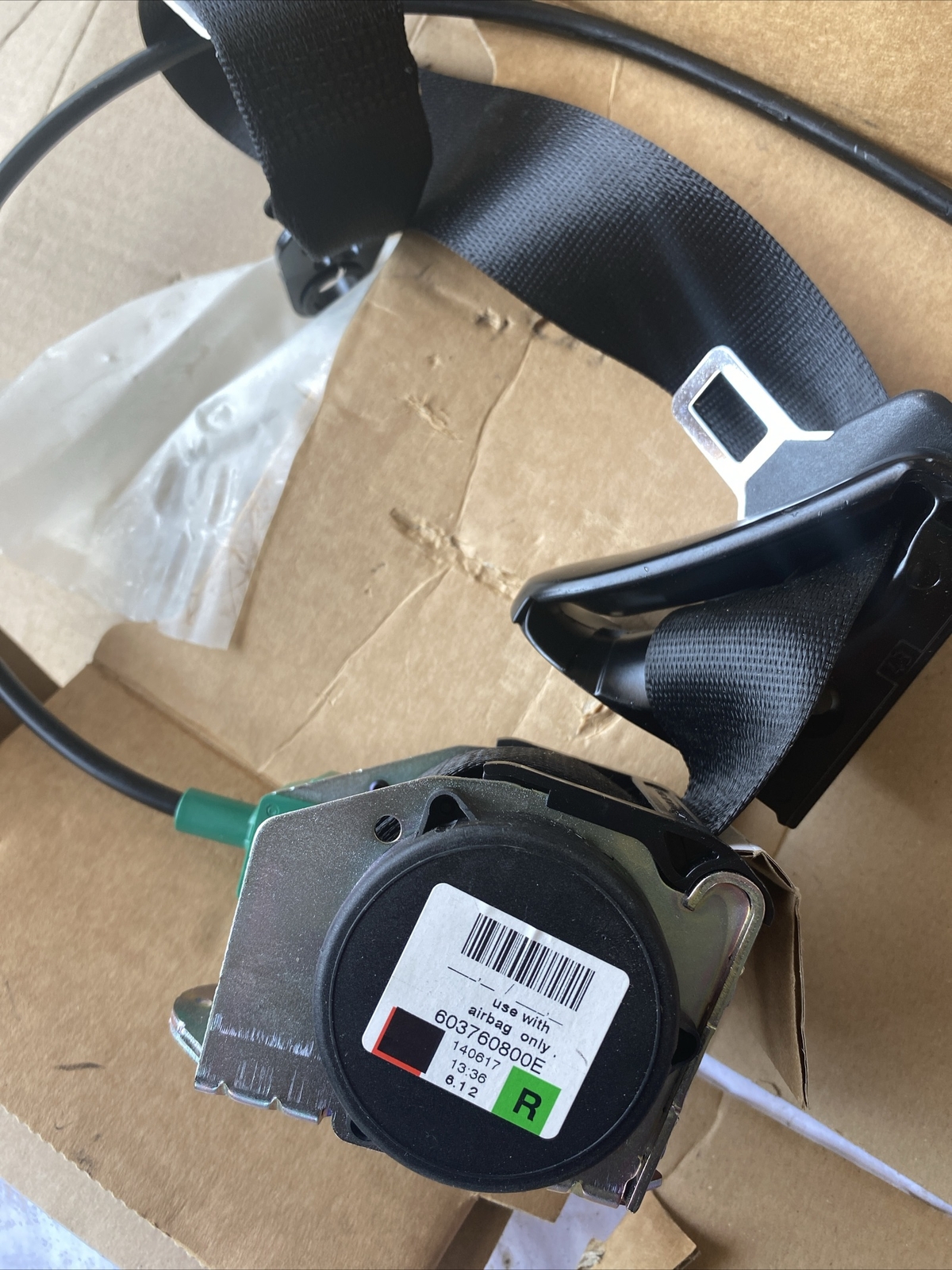 BMW 3 Cabrio E93 Front Right Seatbelt 603760800D 2012 RHD for sale  