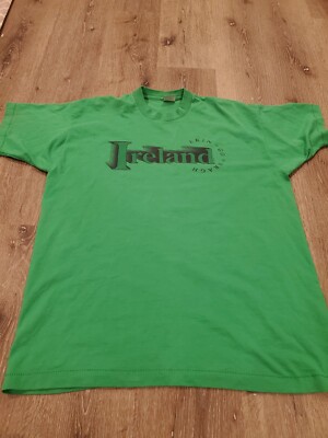 Vintage Single Stitch Ireland Erin Go Bragh T-Shirt Made in USA St. Patricks XL