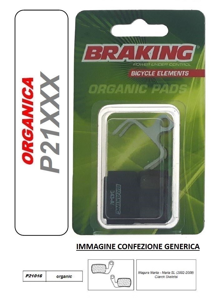2 Coppie Pastiglie Freno 4US Organiche Per Magura Marta – MTB Bici Disco (2 Set, 4 Pastiglie)