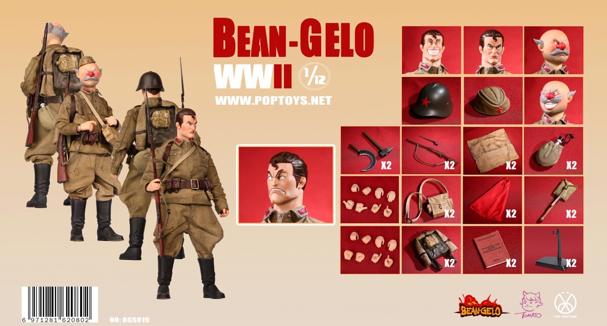 POPTOYS BGS019 Bean Gelo WWII USSR Socialist Soldiers Kyle