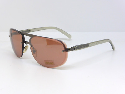 Vintage VERSACE Sonnenbrille Mod. X88 Col.89M Grau mit Magenta Objektiv 90er