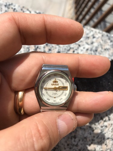A Orologio Automatico Vintage Orient Cristal 21 Jewels Raro Femminile - Foto 6 di 8