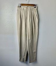 Vintage 80s 90s Stringbean High Waisted Striped Trousers Pants USA -Size 7
