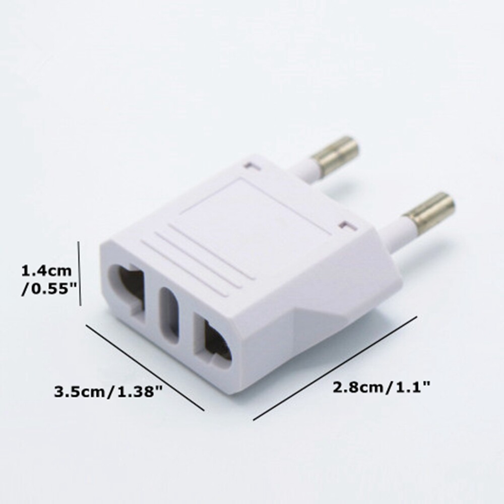 For Shaver Toothbrush 2 Pin BS4573 to EU CEE7/16 Euro Travel Adapter
