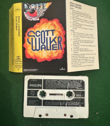 Scott Walker Rock Legends Cassette Nos Rare