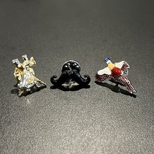 3 Pieces Lapel Pin Set Fancy Men Suit Brooches