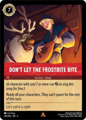 Don't Let the Frostbite Bite 129/204 | Regular Shimmering Skies NM