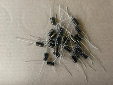 25 New Supertech 25 uf 25v Axial Capacitors Guitar Tube Amp & Stereo Caps (Qty