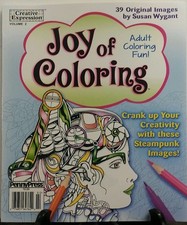Creative Expression Joy of Coloring Vol 2 Adult Coloring Fun FREE SHIPPING sb