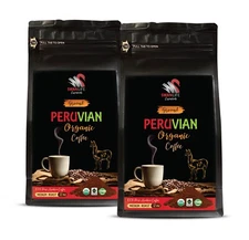 Highland coffee - PERUVIAN GROUND ORGANIC COFFEE - Organic caffeine 2 Packs