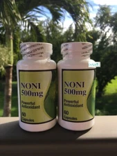 NONI MORINGA CITRIFOLIA 120 CAPS EXTRACT 500 mg Powerful Antioxidant Vessel Cell