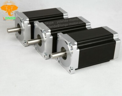 US FREE 3Axis Stepper Motor Nema 34 Single Shaft1600oz-in 3.5A CNC kit/ MILL