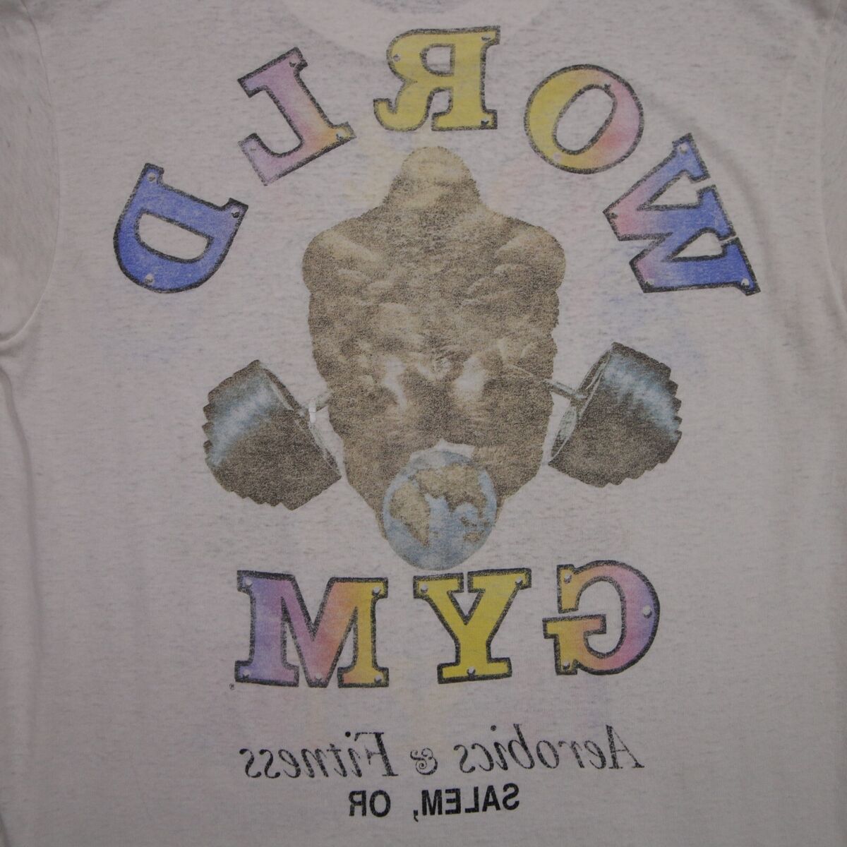 Vintage World Gym Shirt Bodybuilding Gold Gym Adult Medium Vintage World Gym Shirt Bodybuilding Gold Gym Adult Medium