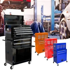 8 Drawers Rolling Tool Chest Removable Storage Cabinet Tool Box with Wheels