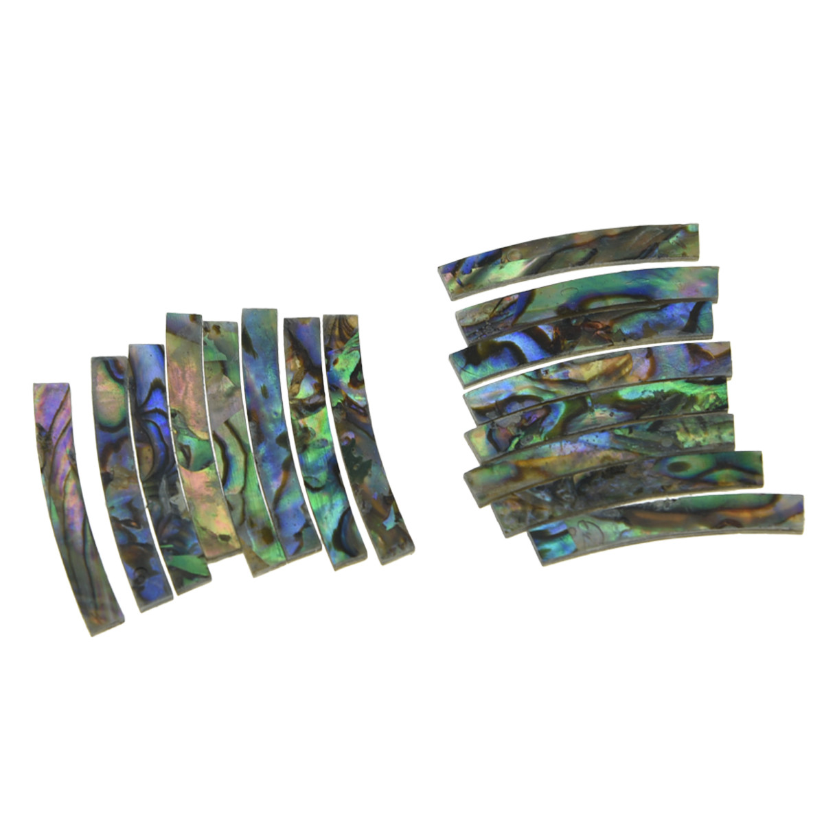 2mm Ukulele Rosette Paua Abalone Curved Strips Sound Hole Inlay ID:65mm T:1.5mm - Foto 12