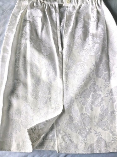 Scott McClintock Petites Vtg 2 Pc Set 6P White Hand Beaded Pencil Skirt Wrap Top - Picture 13 of 13