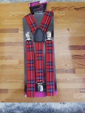 NEW Thistle Products LTD Scotland Tartan Plaid Braces