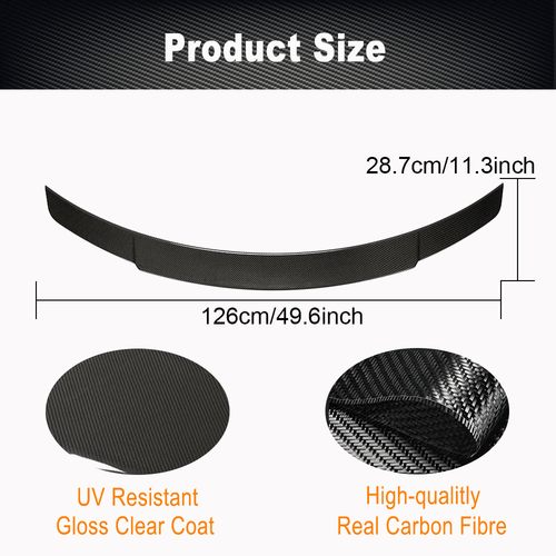 Carbon Heckspoiler Abrisskante Spoiler Lippe für Mercedes C238 E300 E400 E53 - Picture 8 of 13