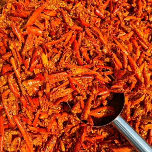 1 KG Crispy Fried Chili Thai Snack G Formula Baankaisong Brand Party Camping - Picture 4 of 5