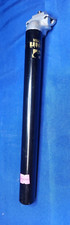 NOS Vintage Kalloy Uno Seatpost 31.6mm 350mm Glossy Black Silver