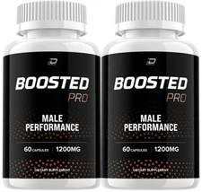 Boosted Pro Pills for Men, BoostedPro Official ED T-Level Support (2 Pack)