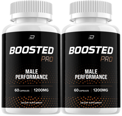Boosted Pro Pills for Men, BoostedPro Official ED T-Level Support (2 Pack)