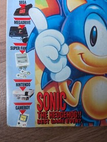 Mean Machines #8 Magazine - Sega UK - 1 of the 1st Sonic the Hedgehog Previews!