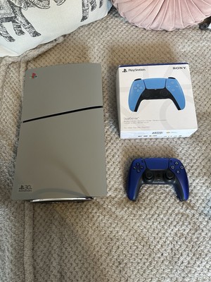 PS5 Slim Digital Grau Konsole PlayStation 5 Slimline - mit 2 Controllern