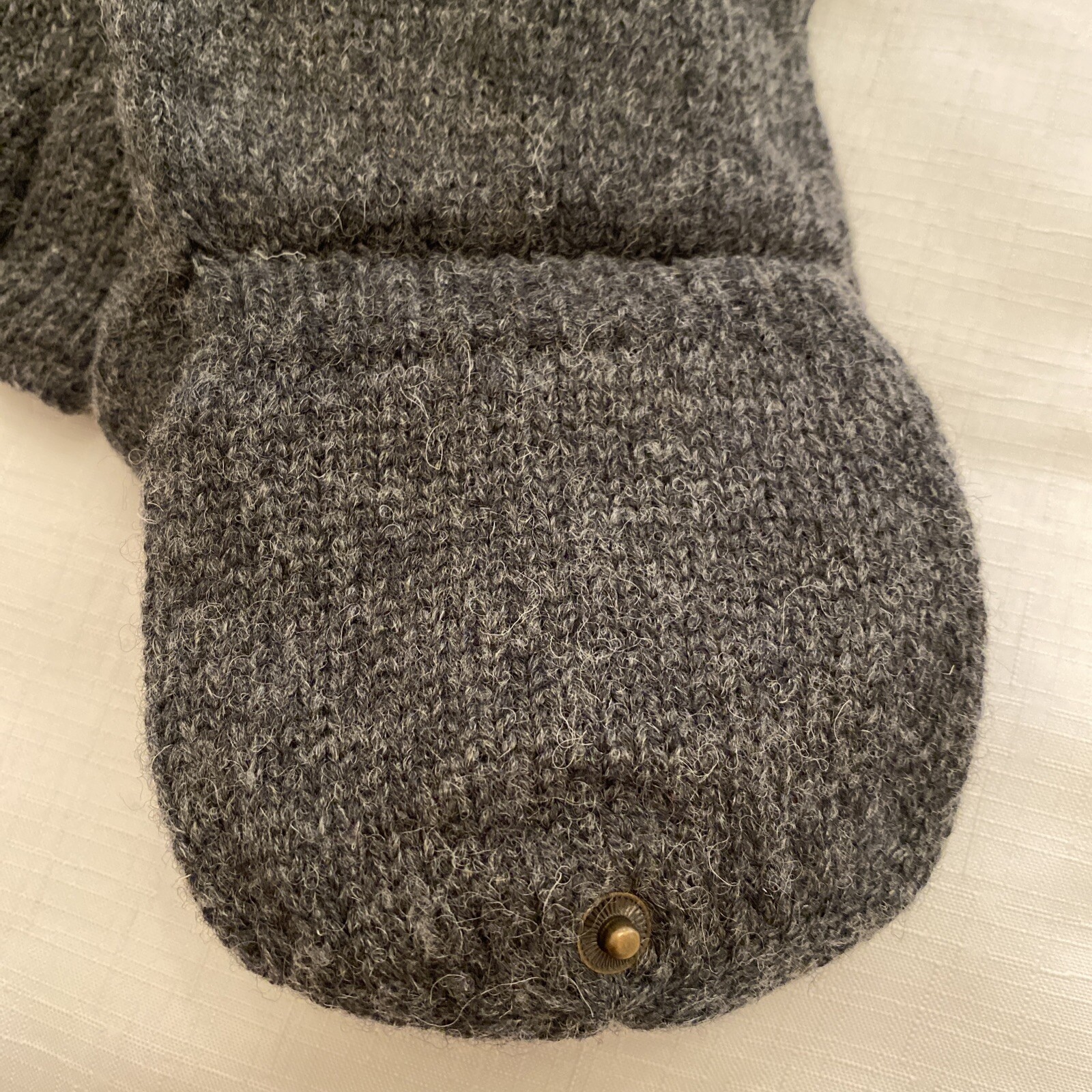 Fat Face Mens Flap Over Gloves New One Size Charcoal eBay