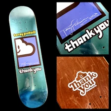Torey Pudwill Signed Glacier Goodwill Thank You Autograph Skateboard Vault Deck 