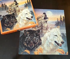 FX Schmid Wolf SONG OF THE WILD 600 Pc 1994 Exquisit Jigsaw Puzzle COMPLETE