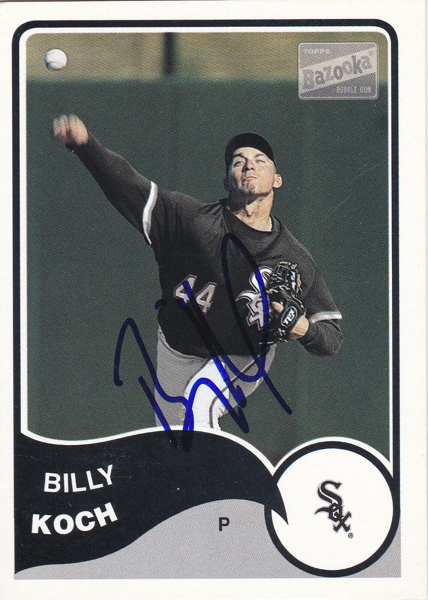 ドレイク　sp サイン BILLY KOCH CHICAGO WHITE SOX SIGNED CARD MARLINS OAKLAND A'S