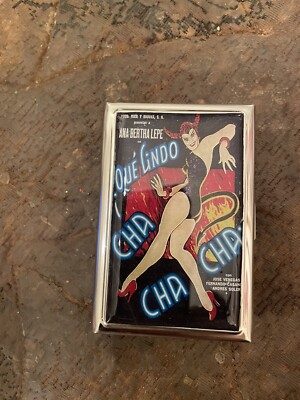 Retro Que Lindo Cha Cha 2-clip 100s Cigarette Case Business Credit Card Holder