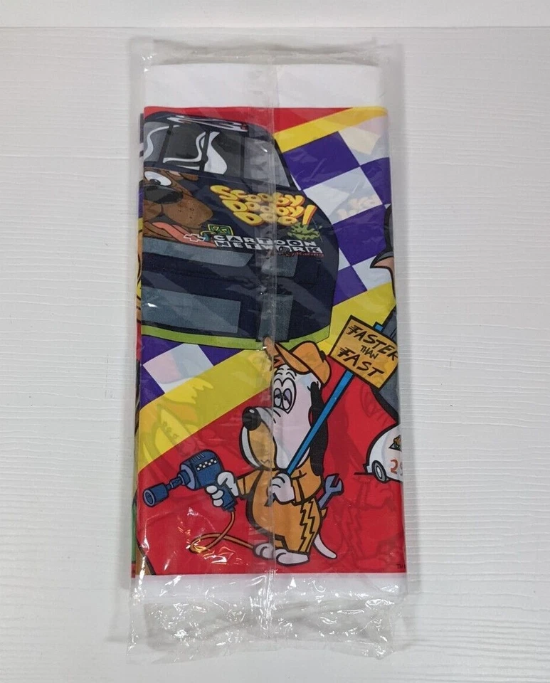 复古全新 1997 年卡通网络“Wacky Racing”塑料桌盖 54 x 96 — 第 4/4 张图片